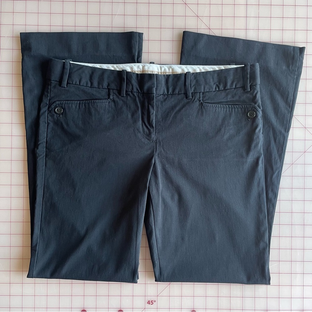 The Limited Drew Fit Black Trousers Pants 10 10S low rise straight leg